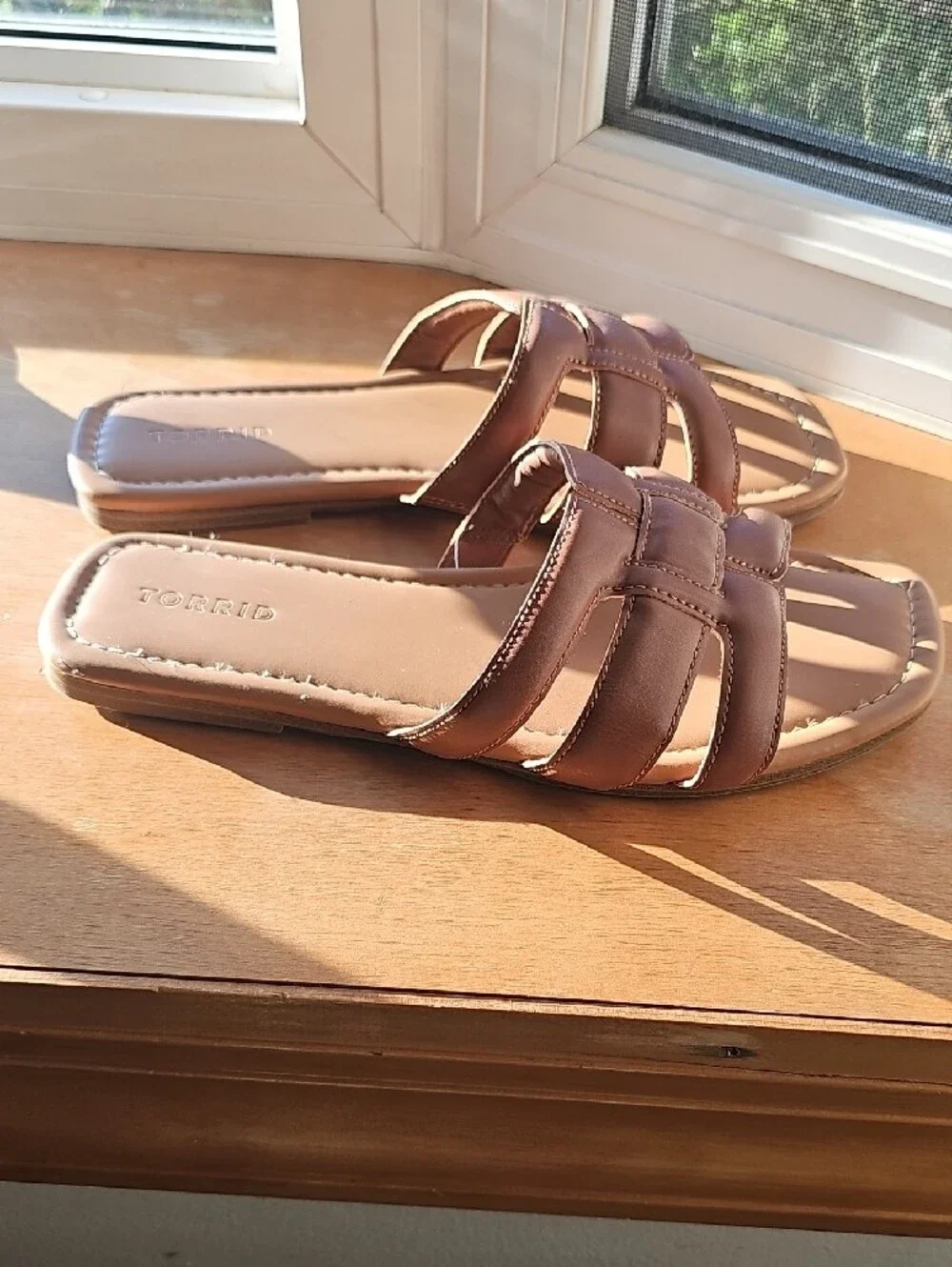 Torrid H-Band Slide Sandal - Brown Size 9ww